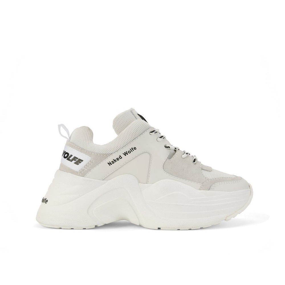 Naked Wolfe Track White Chunky Sneakers